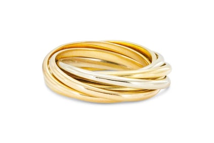 Vintage Cartier 18k Trinity 3-Color Gold Ring
