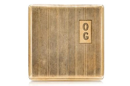 Tiffany & Co. 14k Yellow Gold Art Deco Compact