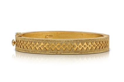 Ilias Lalaounis 18k Yellow Gold Bangle Bracelet