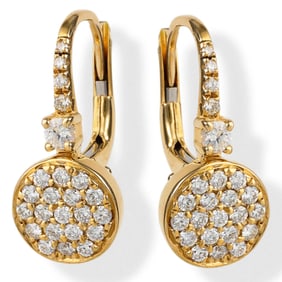 14k Gold Diamond Stud Earrings