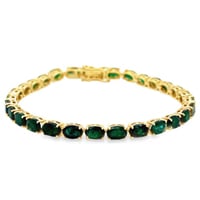14K Yellow Gold Sapphire Bracelet
