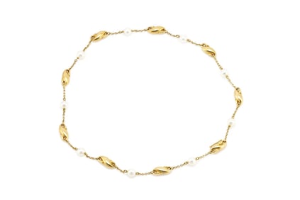 Elsa Peretti 18k Gold Pearl Necklace