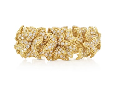 Hammerman 18k Diamond Link Bracelet