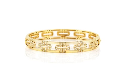Bvlgari 18k Diamond Parentesi Bracelet 43 grams