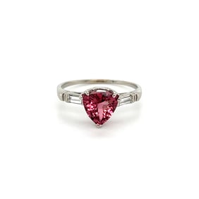 Latium 14k Gold Rubellite Diamond Ring
