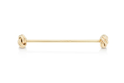 Tiffany 14k Yellow Gold Knot Tie Bar 3.3 grams