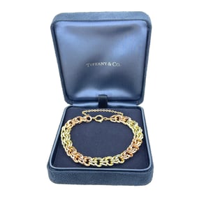Tiffany & Co. 18K Retro Rose & Yellow Gold Bracelet