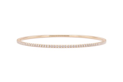 Tiffany & Co. 18K Rose Gold Metro Diamond Bangle