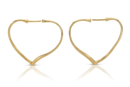 Tiffany & co18k Gold Elsa Peretti Hoop Earrings 5.52 grams