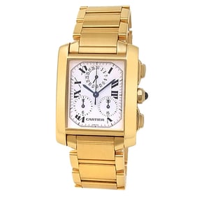 Cartier 18K Gold Tank Francaise Watch
