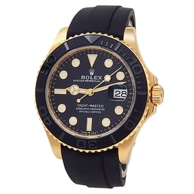 Rolex Yacht-Master 18k Gold Black Watch 226658