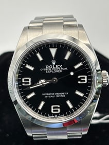 Rolex Explorer 124270 Steel Black Dial Watch