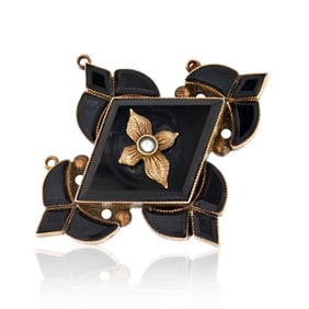 WEBB 18k Gold Victorian Brooch