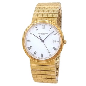 Patek 18K Gold Calatrava Quartz Watch