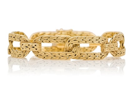 Buccellati 18k Gold Braided Link Bracelet