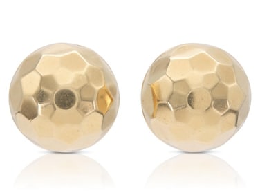 Vintage 14k Gold Disco Ball Earrings
