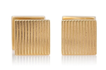 Vintage 14K Yellow Gold 1940s Tiffany Gold Square