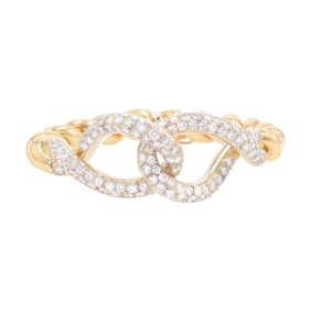 Hammerman Bros 18k Gold Diamond Bangle Bracelet