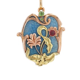 18K Gold Garnet