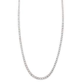 14k White Gold Diamond Tennis Necklace 1.93ct