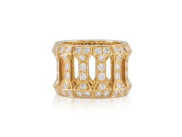 Cartier 18k Gold 4ct Diamond Antalia Ring