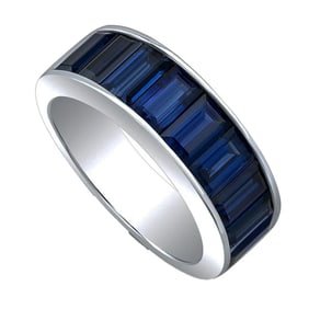 Oscar Heyman Platinum Sapphire Eternity Band