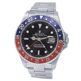 Rolex Stainless Steel GMT-Master II Pepsi Watch