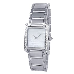 Cartier Tank Francaise 18k White Gold Diamond Ladies Watch