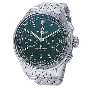 Breitling Premier B01 Chronograph Green Dial Men’s Watch