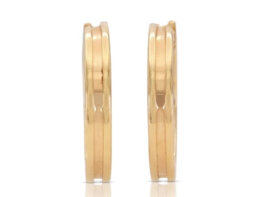 Bvlgari 18k Rose Gold B.Zero1 Hoop Earrings