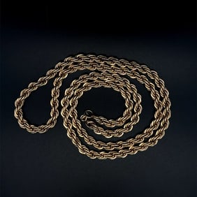 Gold-Filled 5mm Rope Chain Necklace 24in