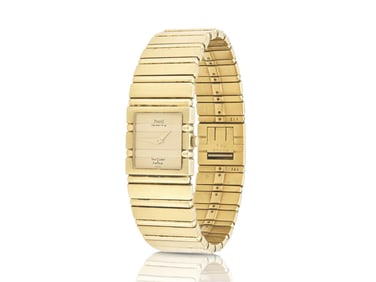Piaget for Van Cleef 1980s Gold Polo Watch