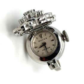 Rolex 18k White Gold Precision Ring Watch