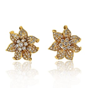 Kieselstein Cord 18k Gold 7ct Diamond Earrings
