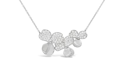 Tiffany & Co. Paper Flowers Platinum Diamond Pendant
