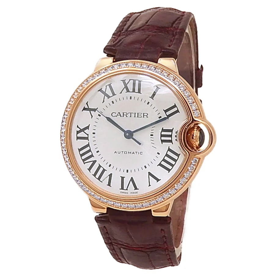 Cartier 18k Rose Gold Diamond Ballon Bleu Watch (1 of 4)
