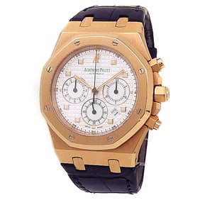 Audemars Piguet 18k Rose Gold Royal Oak Chronograph Watch