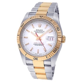 Rolex Everose Gold Steel Turn-O-Graph Watch