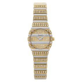 Piaget 18k Gold Diamond Polo Watch