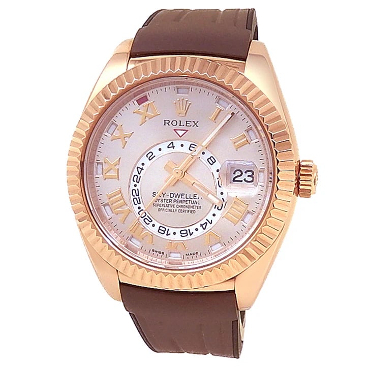 Rolex Everose Gold Sky-Dweller Watch (1 of 4)