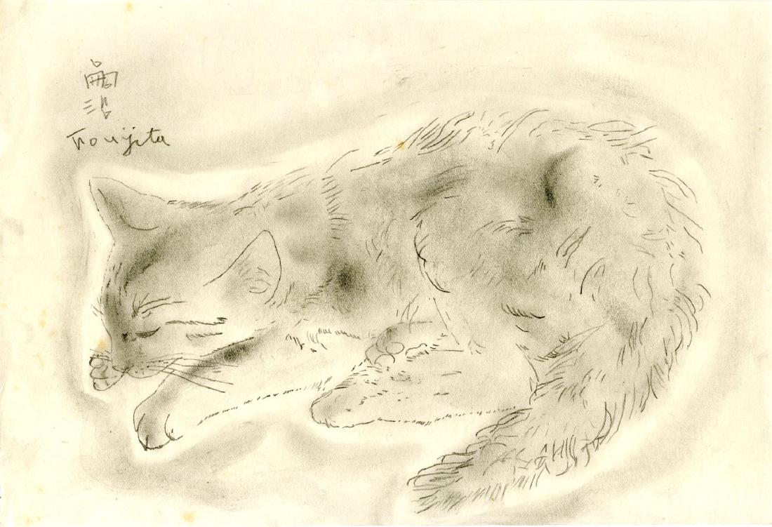 LEONARD TSUGUHARU FOUJITA - Chat dormant (1 of 1)