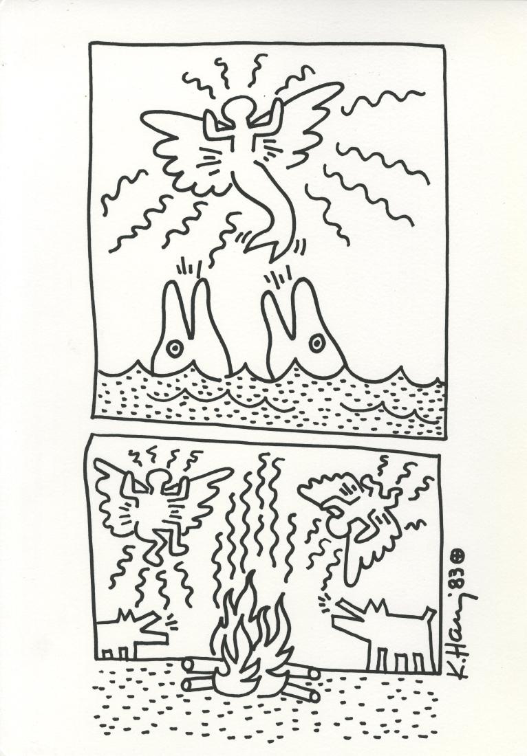 KEITH HARING - Double Composition (1 of 2)