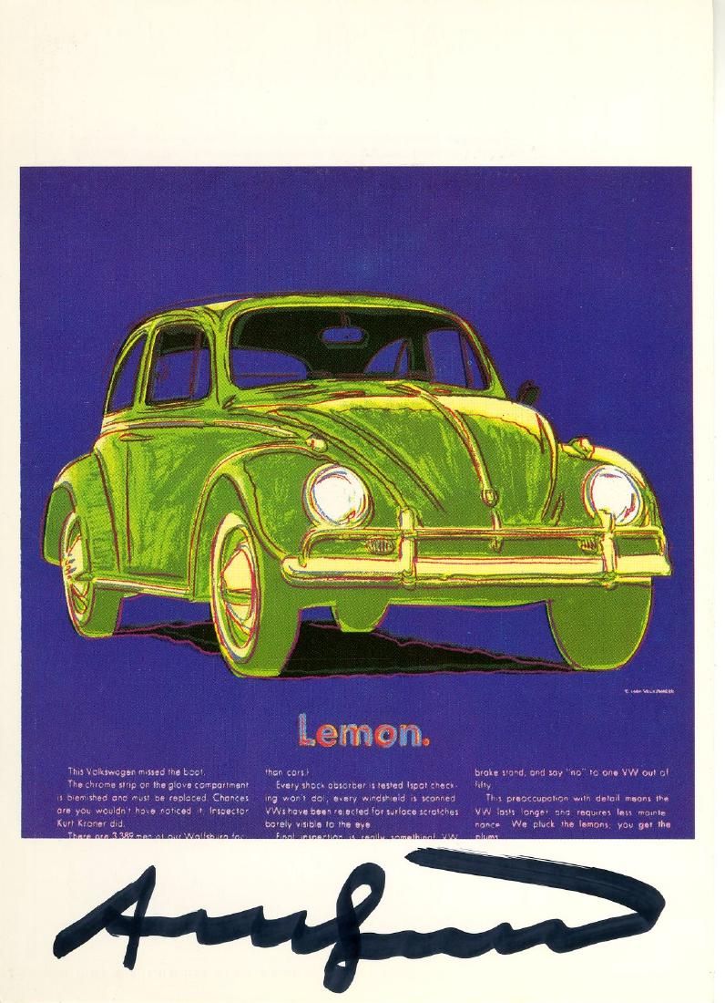 ANDY WARHOL - Volkswagen (1 of 2)