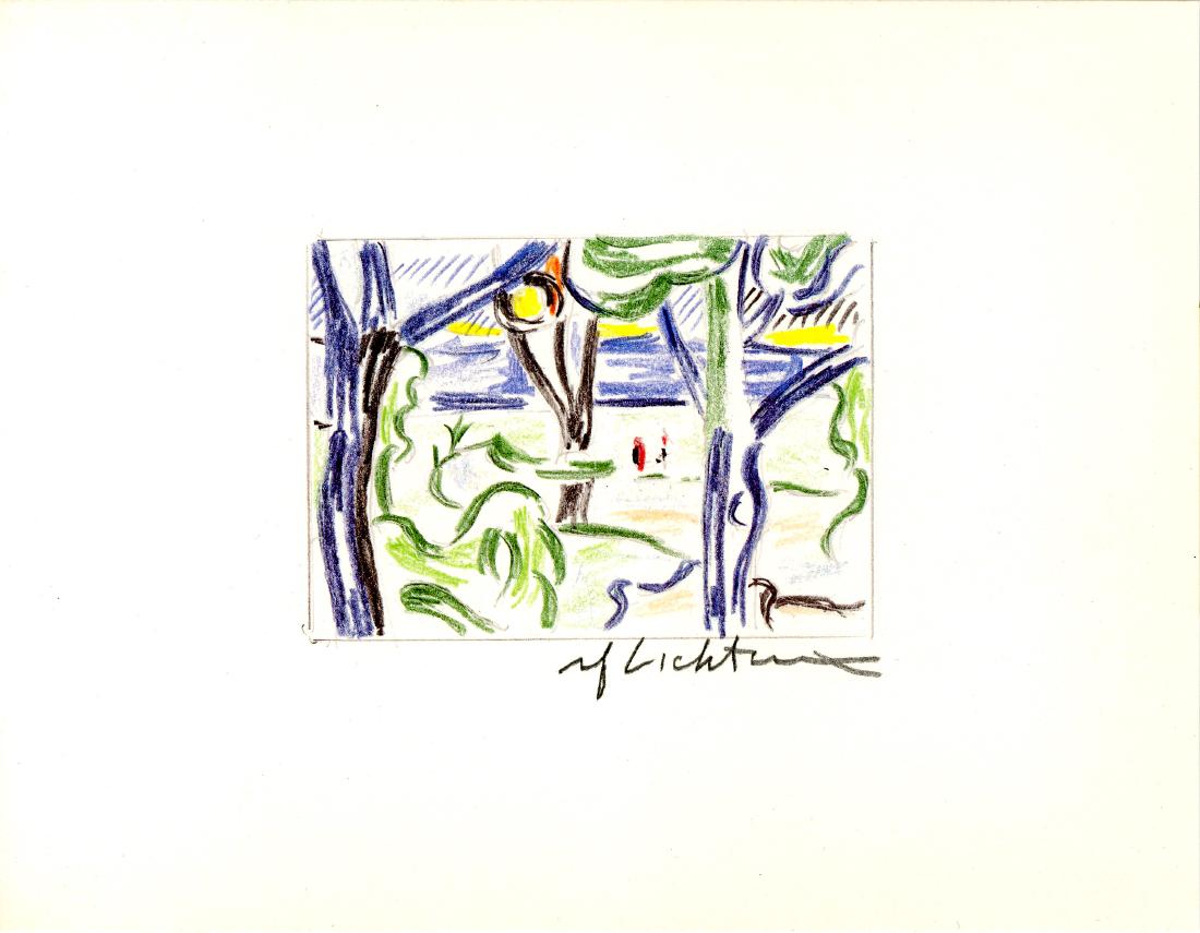 ROY LICHTENSTEIN - Landscape with Figures (1 of 1)