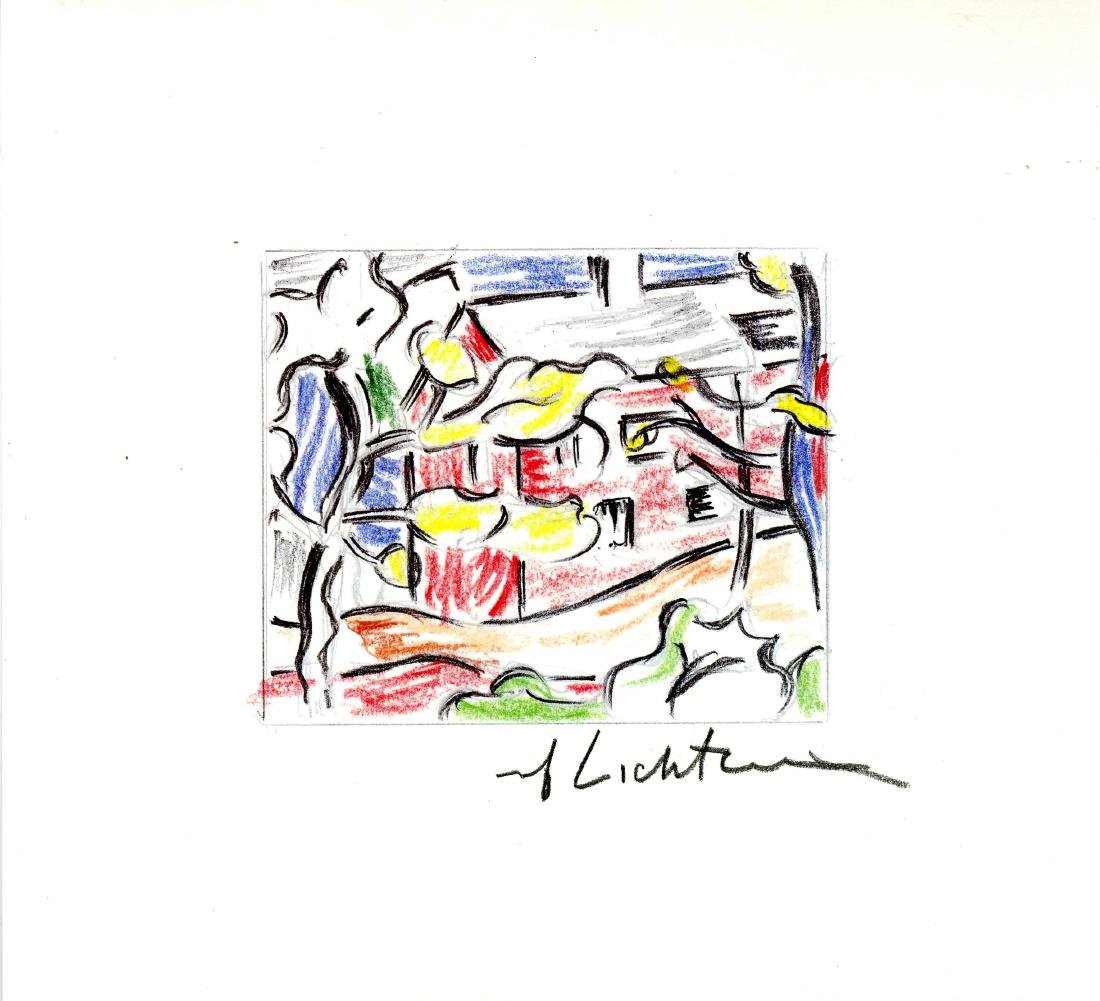 ROY LICHTENSTEIN - Red Barn through the Trees (1 of 1)