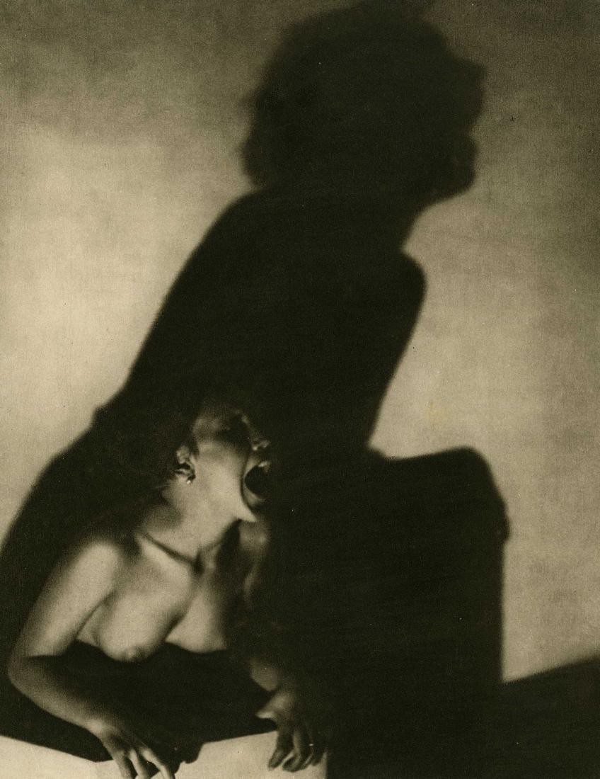 FRANTISEK DRTIKOL - Le Cri: Frantisek Drtikol (Czech, 1883 - 1961). "Le Cri ['The Cry']". Original vintage photogravure. 1927. Printed 1928. Signature stamp, lower right recto; Studio stamp, verso. Edition unknown, presumed very