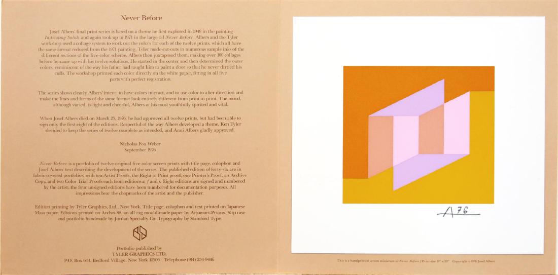 JOSEF ALBERS - Never Before (f) (1 of 3)