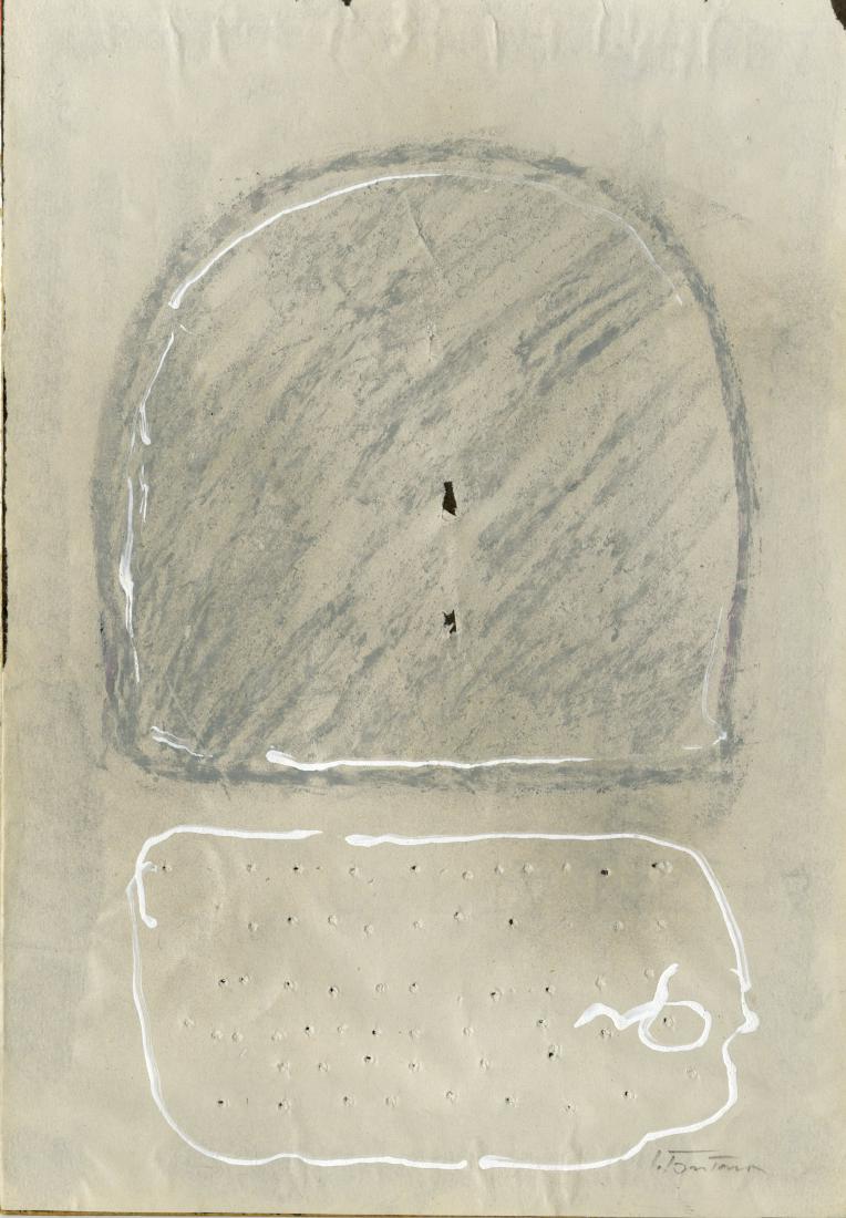 LUCIO FONTANA - Concetto Spaziale II (1 of 2)