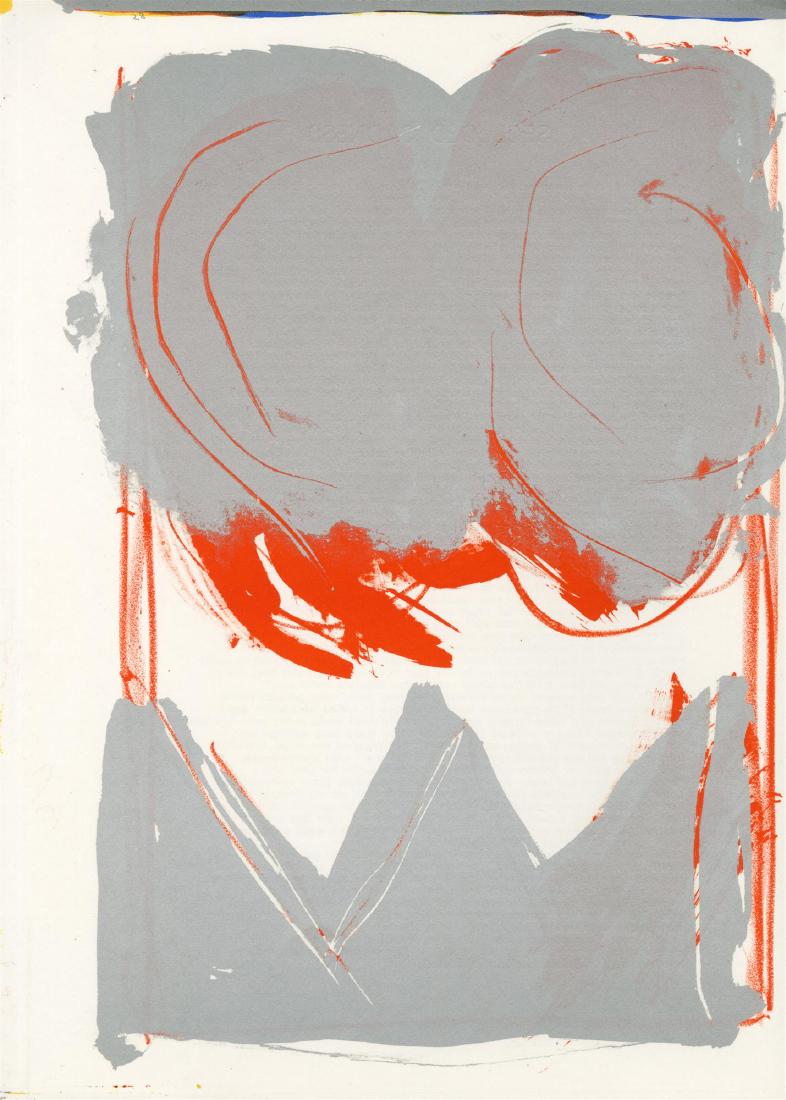 KIMBER SMITH - Composition (28): Kimber Smith (American, 1922-1981). "Composition (28)". Color lithograph. 1963. Edition of 2,000. White wove paper. The full sheet. Fine impression with fresh colors. Fine condition. Overall size: 16