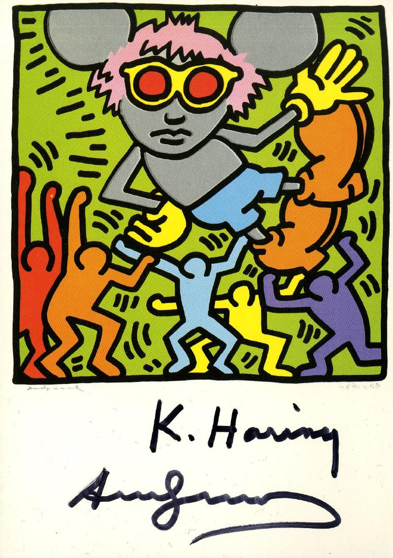 KEITH HARING & ANDY WARHOL - Andy Mouse IV, Homage (1 of 2)